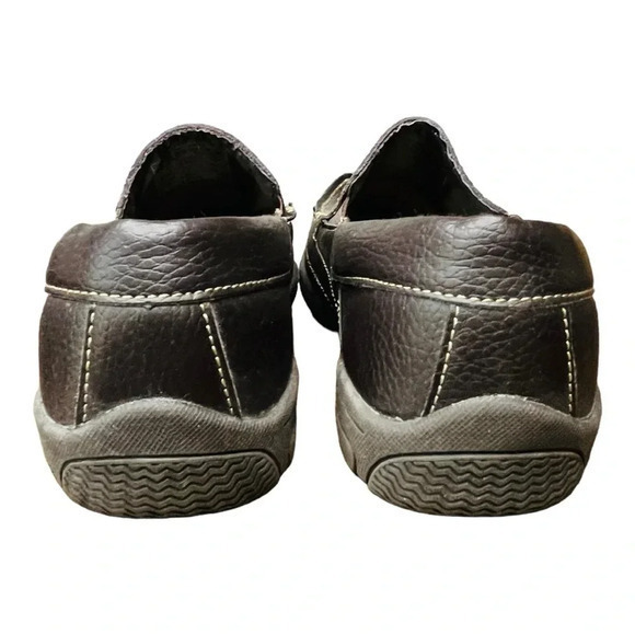 Perry Ellis America Brown Leather Loafers Slip On Men Size 8.5 - Picture 3 of 11